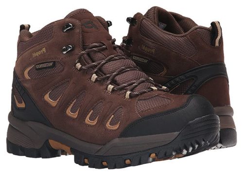 men s wide fit propet ridge walker boots brown 6