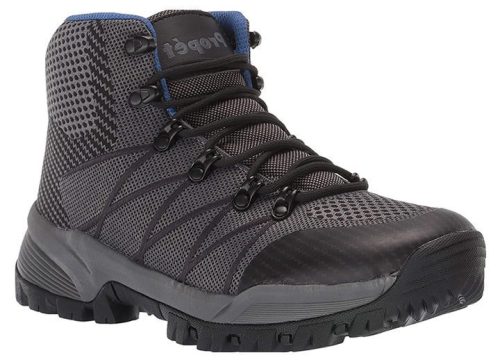 men s wide fit propet traverse boots grey black 2