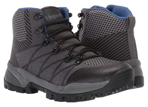 men s wide fit propet traverse boots grey black 6